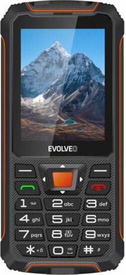 Evolveo StrongPhone Z6 nyomógombos mobiltelefon, Fekete-Narancs
