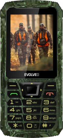 Evolveo StrongPhone Z6 nyomógombos mobiltelefon, Terepszínű Evolveo StrongPhone Z6 nyomógombos mobiltelefon, Terepszínű