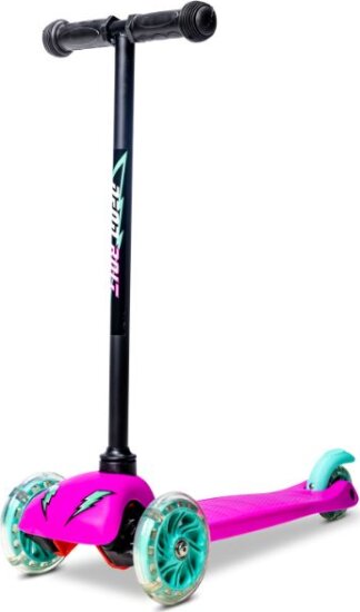 Yvolution, Neon Bolt háromkerekű roller világító kerékkel, rózsaszín Yvolution, Neon Bolt háromkerekű roller világító kerékkel, rózsaszín