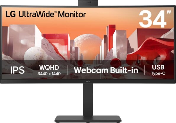LG UltraWide 34BA85QE-B 34" QHD ívelt IPS monitor