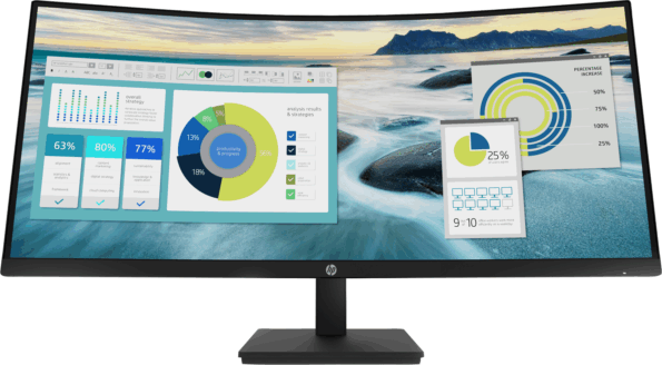 HP P34hc G4 34" WQHD ívelt IPS LED monitor