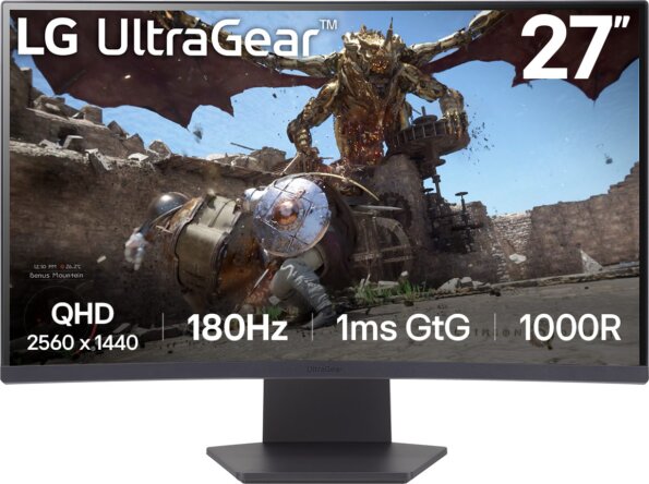 LG UltraGear 27GS60QC-B 27" QHD ívelt gaming monitor LG UltraGear 27GS60QC-B 27" QHD ívelt gaming monitor