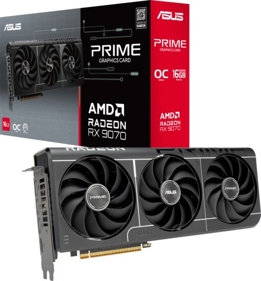 Asus Prime Radeon RX 9070 16GB GDDR6 OC