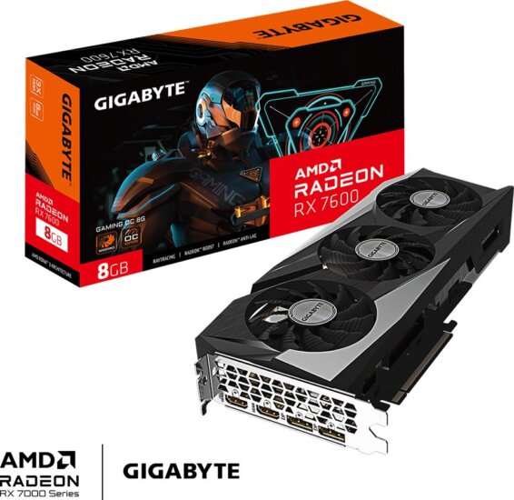 Gigabyte Radeon RX 7600 8GB GDDR6 OC Gigabyte Radeon RX 7600 8GB GDDR6 OC