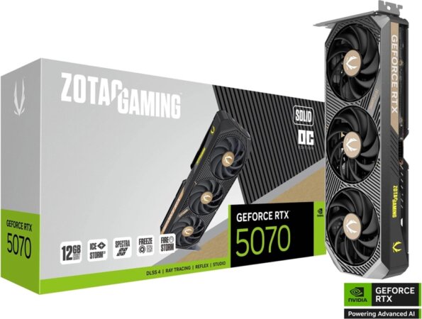 Zotac GeForce RTX 5070 Solid 12GB GDDR7 OC Zotac GeForce RTX 5070 Solid 12GB GDDR7 OC