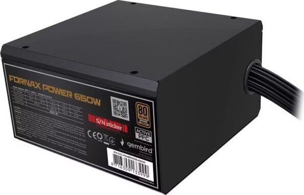Gembird Fornax Power (650W, 80Plus® Bronze, ATX)