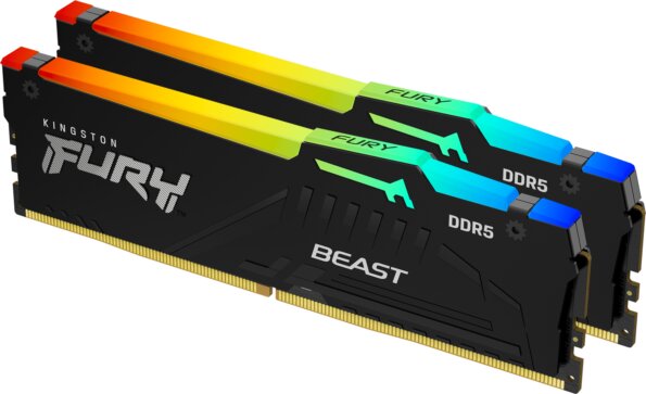 Kingston 32GB / 6400MHz FURY Beast RGB Black EXPO (DDR5, Kit 2x16GB)