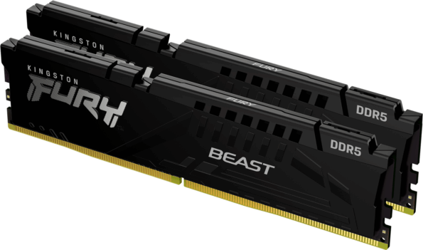 Kingston 64GB / 5600MHz FURY Beast Black (DDR5, Kit 2x32GB) Kingston 64GB / 5600MHz FURY Beast Black (DDR5, Kit 2x32GB)
