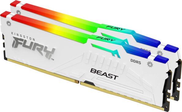 Kingston 32GB / 6000MHz FURY Beast White RGB EXPO (DDR5, Kit 2x16GB) Kingston 32GB / 6000MHz FURY Beast White RGB EXPO (DDR5, Kit 2x16GB)