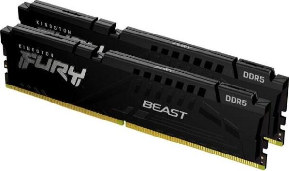 Kingston 64GB / 6000MHz FURY Beast Black (DDR5, Kit 2x32GB) Kingston 64GB / 6000MHz FURY Beast Black (DDR5, Kit 2x32GB)