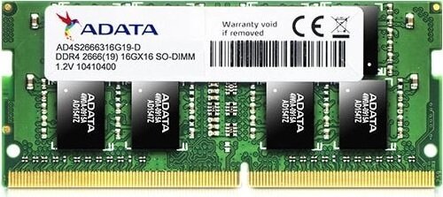 ADATA 16GB / 3200MHz (DDR4, SODIMM) ADATA 16GB / 3200MHz (DDR4, SODIMM)