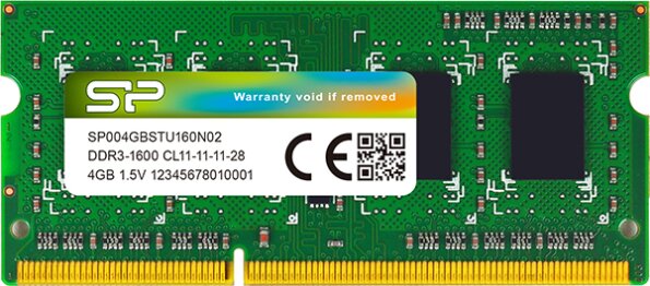 Silicon Power 8GB / 1600MHz (DDR3, SODIMM) Silicon Power 8GB / 1600MHz (DDR3, SODIMM)