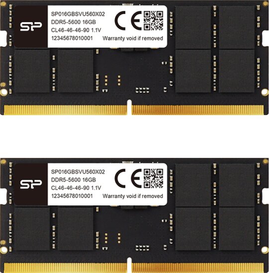 Silicon Power 32GB / 4800MHz (DDR5, Kit 2x16GB, SODIMM) Silicon Power 32GB / 4800MHz (DDR5, Kit 2x16GB, SODIMM)