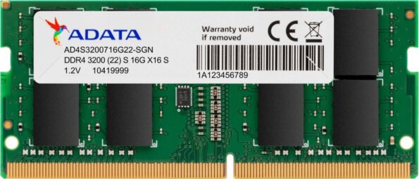 ADATA 32GB / 3200MHz Premier (DDR4, SODIMM) ADATA 32GB / 3200MHz Premier (DDR4, SODIMM)