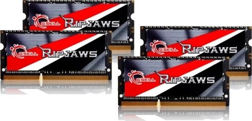 G.Skill 32GB / 1600MHz Ripjaws (DDR3L, Kit 4x8GB, SODIMM) G.Skill 32GB / 1600MHz Ripjaws (DDR3L, Kit 4x8GB, SODIMM)