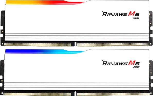 G.Skill 64GB / 6000MHz Ripjaws M5 RGB White (DDR5, Kit 2x32GB) G.Skill 64GB / 6000MHz Ripjaws M5 RGB White (DDR5, Kit 2x32GB)