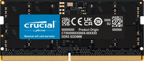 Crucial 16GB / 5600MHz (DDR5, SODIMM) Crucial 16GB / 5600MHz (DDR5, SODIMM)