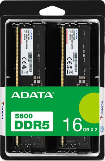 ADATA 32GB / 5600MHz (DDR5, Kit 2x16GB) ADATA 32GB / 5600MHz (DDR5, Kit 2x16GB)