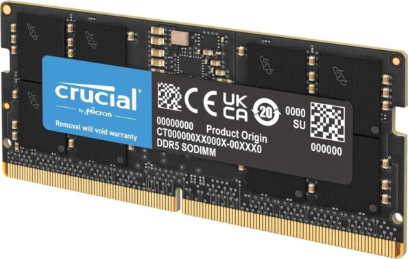 Crucial 32GB / 5600MHz (DDR5, SODIMM, OEM) Crucial 32GB / 5600MHz (DDR5, SODIMM, OEM)
