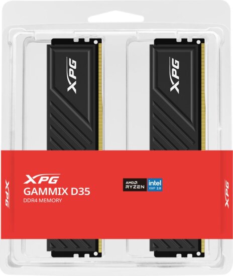 ADATA 32GB / 3200MHz XPG Gammix D35 Black (DDR4, Kit 2x16GB) ADATA 32GB / 3200MHz XPG Gammix D35 Black (DDR4, Kit 2x16GB)