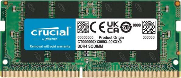 Crucial 8GB / 3200MHz (DDR4, SODIMM) Crucial 8GB / 3200MHz (DDR4, SODIMM)