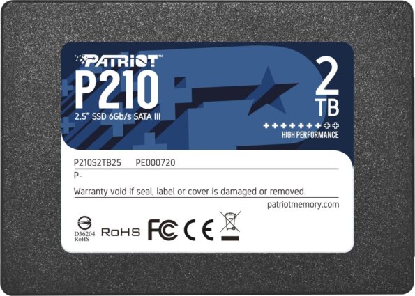 Patriot P210 2TB (2.5", SATA3) Patriot P210 2TB (2.5", SATA3)