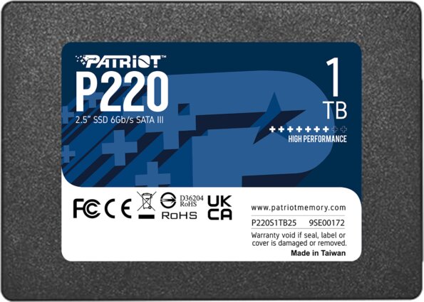 Patriot P220 1TB (2.5", SATA3) Patriot P220 1TB (2.5", SATA3)