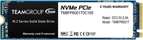TeamGroup MP33 1TB (M.2 2280, NVMe) TeamGroup MP33 1TB (M.2 2280, NVMe)