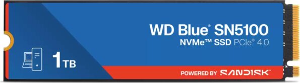 Western Digital SN5100 Blue 1TB (M.2 2280, NVMe) Western Digital SN5100 Blue 1TB (M.2 2280, NVMe)