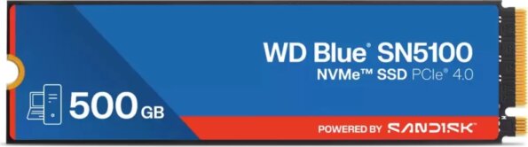 Western Digital SN5100 Blue 500GB (M.2 2280, NVMe) Western Digital SN5100 Blue 500GB (M.2 2280, NVMe)