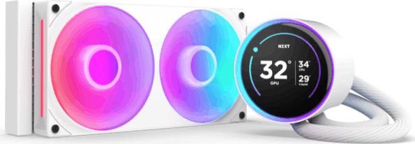 NZXT Kraken Elite 240 RGB V2 fehér processzor vízhűtő NZXT Kraken Elite 240 RGB V2 fehér processzor vízhűtő
