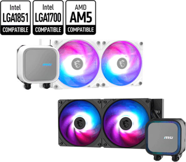 MSI MAG CoreLiquid A13 240 ARGB fehér processzor vízhűtő MSI MAG CoreLiquid A13 240 ARGB fehér processzor vízhűtő