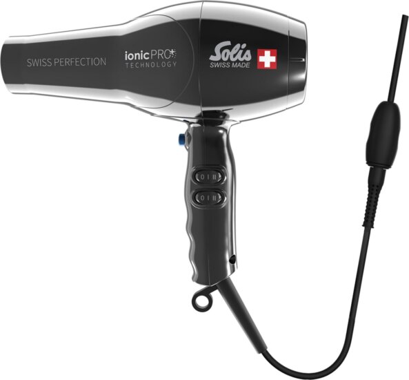 Solis Swiss Perfection 360 ionicPro hajszárító, 2300W, fekete