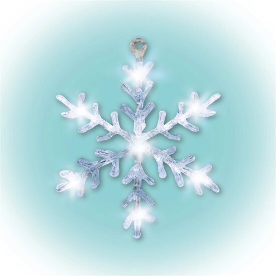 Home KID 701 LED-es hókristály ablakdísz, hidegfehér