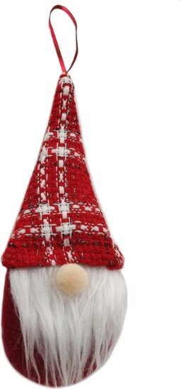 Artezan ACG16RWS karácsonyi manó, 16 cm, piros-fehér csíkos