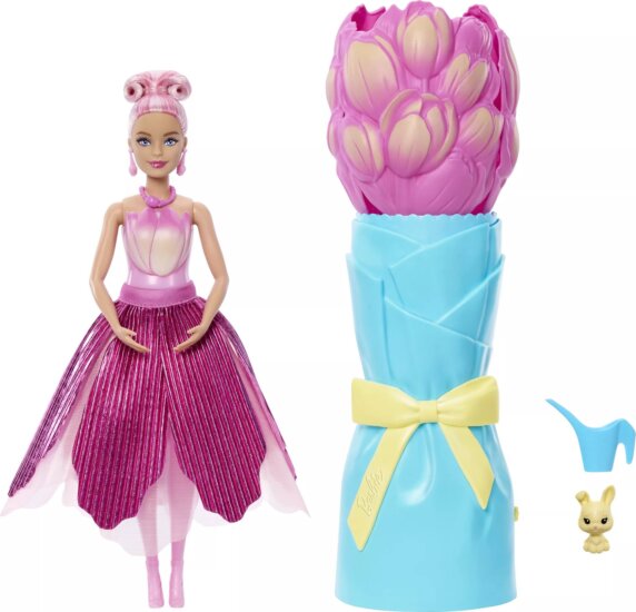 Barbie, Reveal Virágvarázs Meglepetés baba, Tulipán