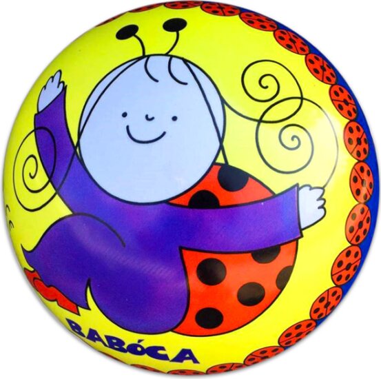 Bogyó és Babóca mintás gumilabda, 22 cm