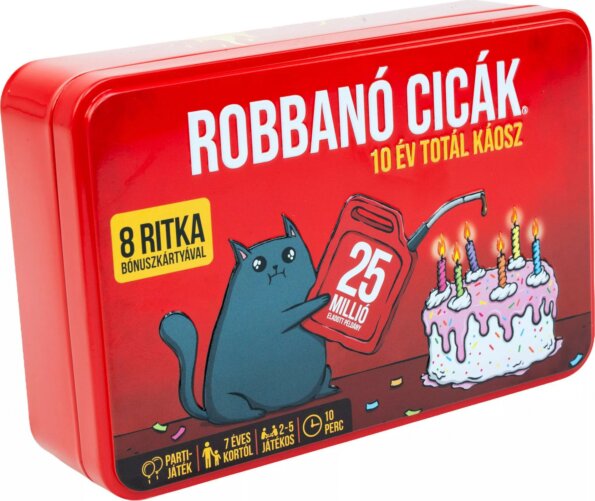 Robbanó cicák társasjáték, 10 éves jubileumi kiadás