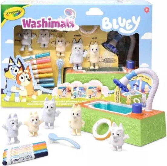 Crayola Washimals, Bluey medencés mókája játékszett