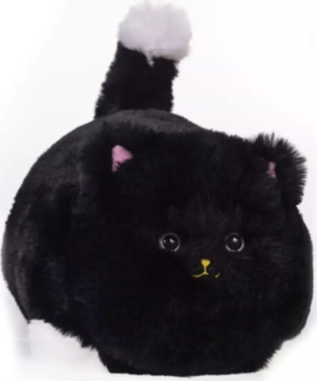 Fekete interaktív plüss cica