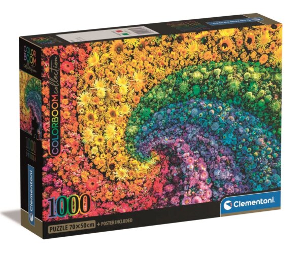 Clementoni, Colorboom Virágörvény puzzle, 1000 darabos