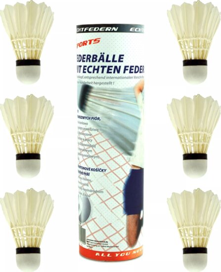 Tollaslabda, 6 db-os csomag Tollaslabda, 6 db-os csomag