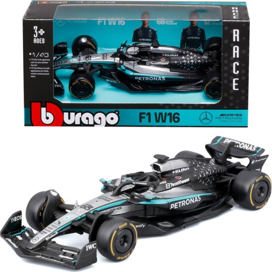 Bburago, F1 versenyautó, Mercedes-AMG Petronas, 1:43 Bburago, F1 versenyautó, Mercedes-AMG Petronas, 1:43