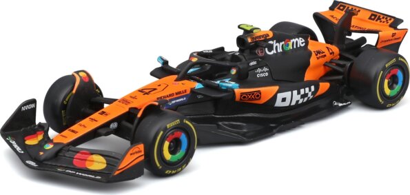 Bburago, F1 versenyautó, Mclaren MCL39 Norris, 1:43 Bburago, F1 versenyautó, Mclaren MCL39 Norris, 1:43
