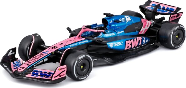Bburago, F1 versenyautó, Alpine A525 Gastly, 1:43 Bburago, F1 versenyautó, Alpine A525 Gastly, 1:43