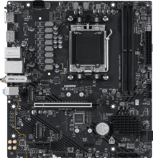 MSI A620AM-G EVO Pro WIFI, mATX alaplap MSI A620AM-G EVO Pro WIFI, mATX alaplap