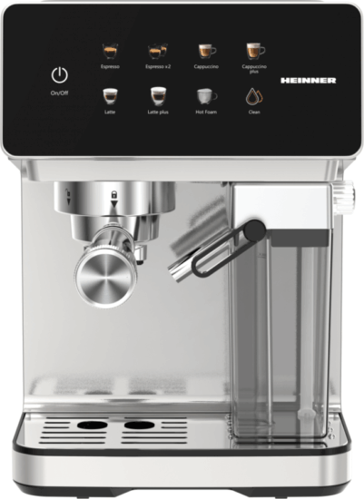 Heinner HEM-LK20DMLK CreamyBlend espresso kávéfőző, Fekete/Inox Heinner HEM-LK20DMLK CreamyBlend espresso kávéfőző, Fekete/Inox