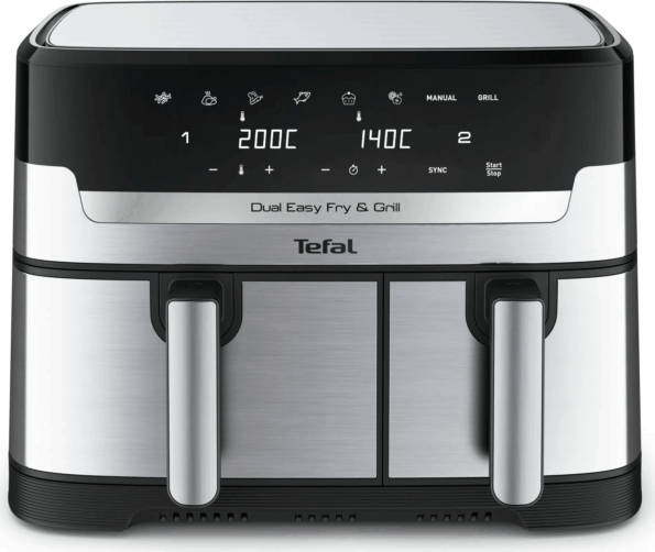 Tefal Dual Easy Fry & Grill EY905D10 forrólevegős sütő (8,3 l) Tefal Dual Easy Fry & Grill EY905D10 forrólevegős sütő (8,3 l)