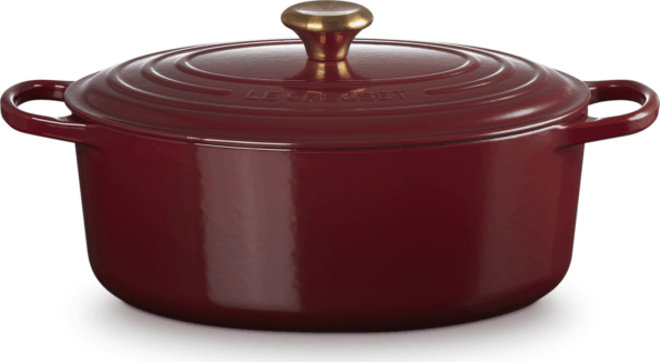 Le Creuset Signature ovális öntöttvas sütő-főzőedény, 31cm, 6,3 l, rhone
