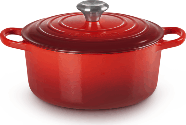 Le Creuset Signature kerek öntöttvas sütő-főzőedény, 24cm, 4,2 l, cseresznyepiros Le Creuset Signature kerek öntöttvas sütő-főzőedény, 24cm, 4,2 l, cseresznyepiros